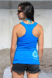 Womens Restoke Racerback Tank Turquoise