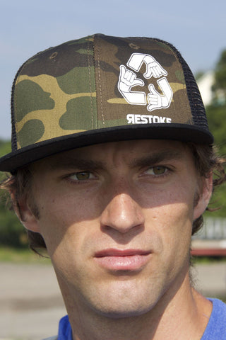 FLAT BRIM CAMOUFLAGE SNAP BACK