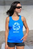 Womens Restoke Racerback Tank Turquoise