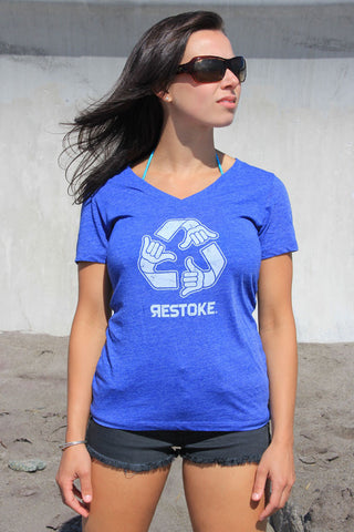 SHORT SLEEVE V-TEE WOMENS